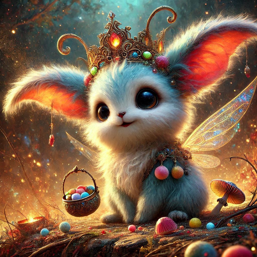 adorable fairy-tale fantasy creature portrait..