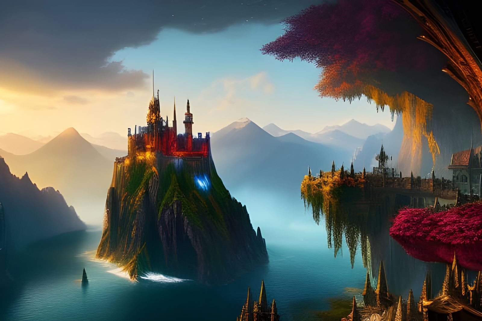 Castle on top - AI Generated Artwork - NightCafe Creator