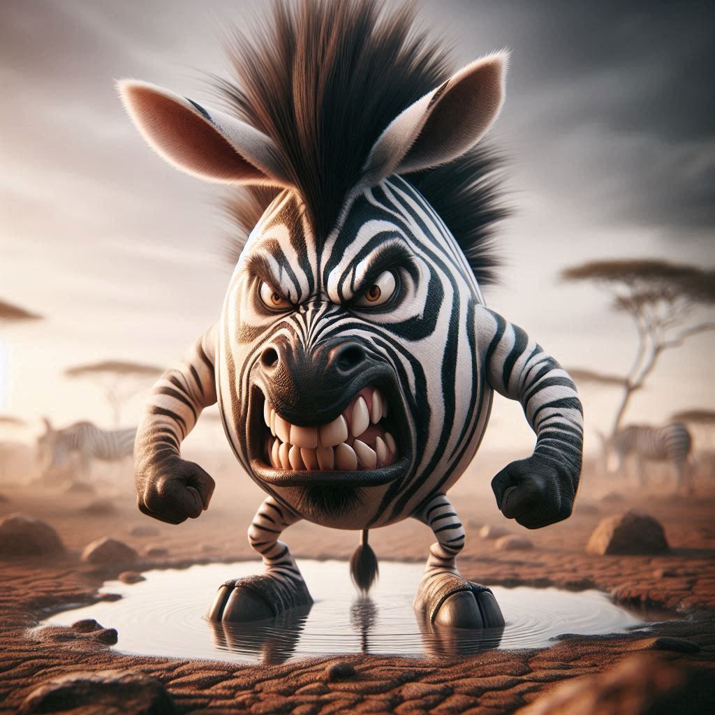 Angry Egg: Zebra