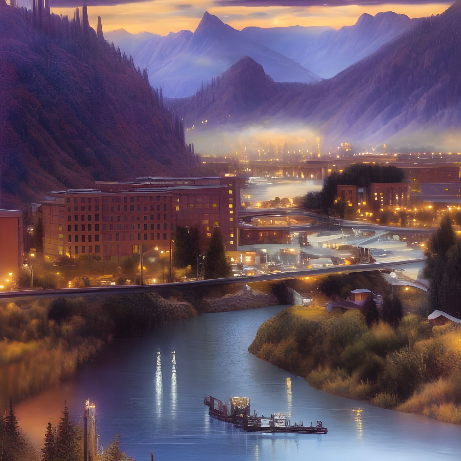 Wenatchee, WA AI Generated Artwork NightCafe Creator