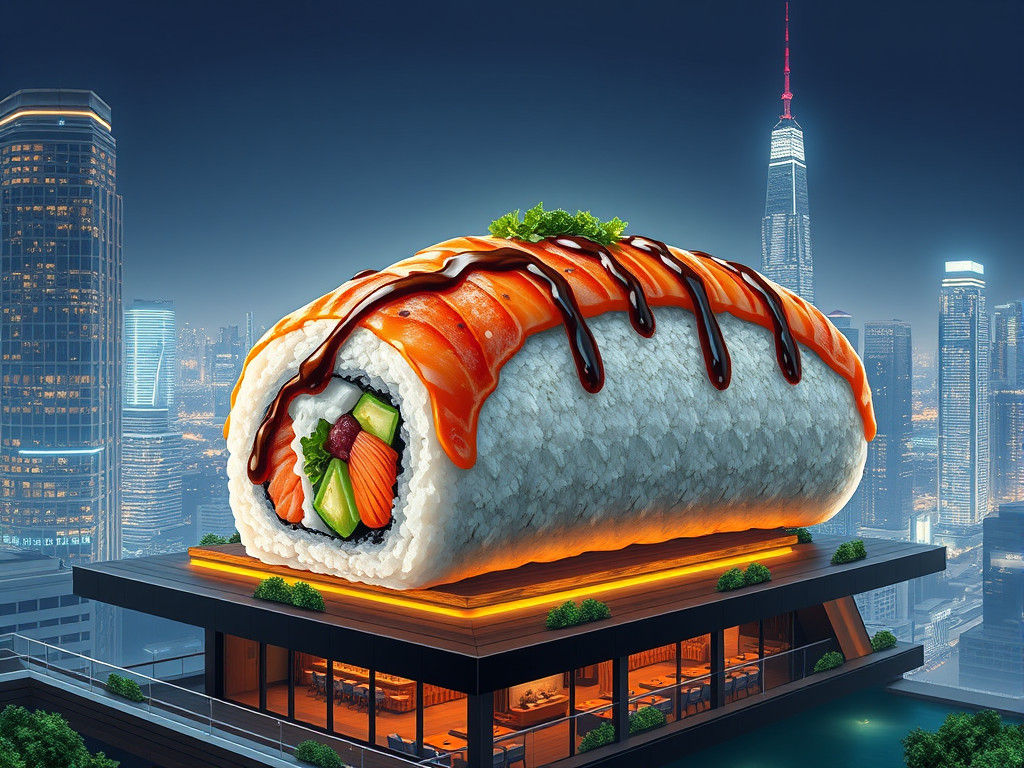 Giant Sushi Roll   by @Seraphine