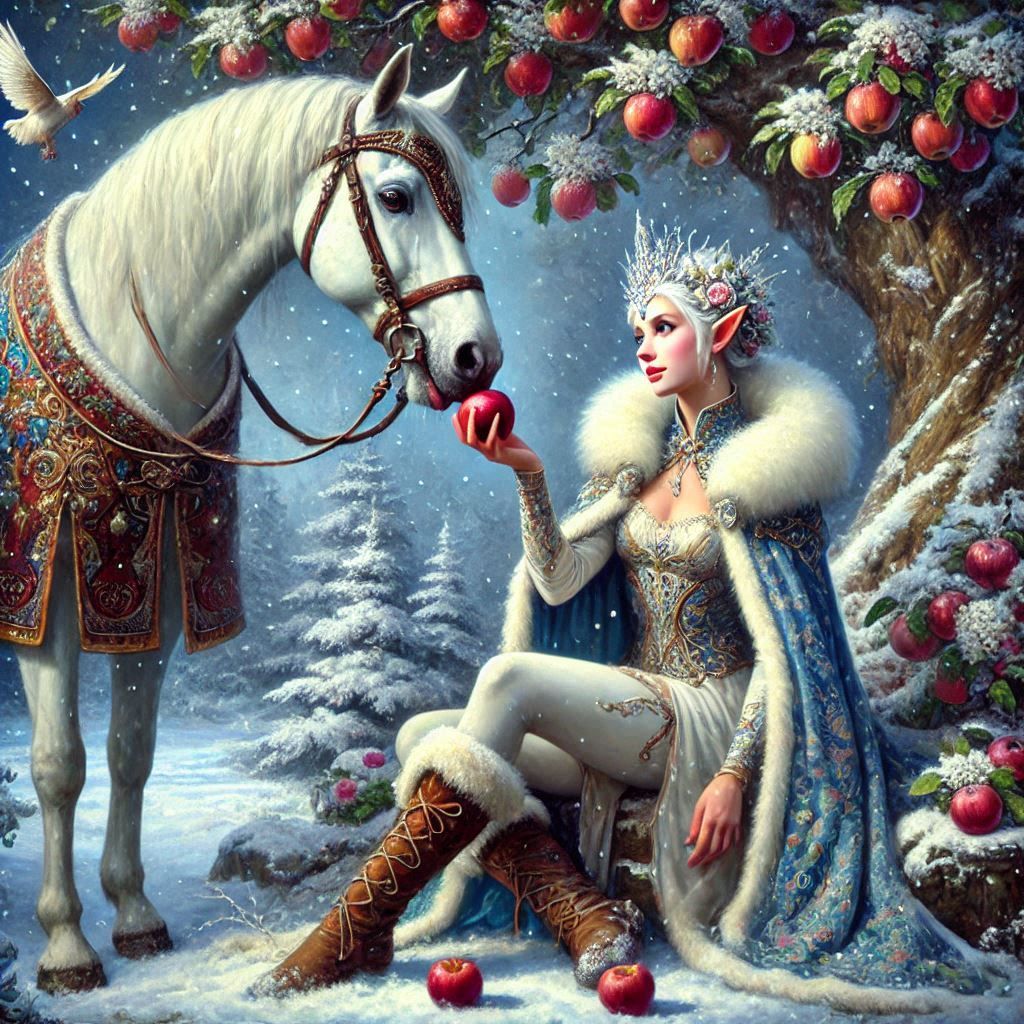 Elf with her horse