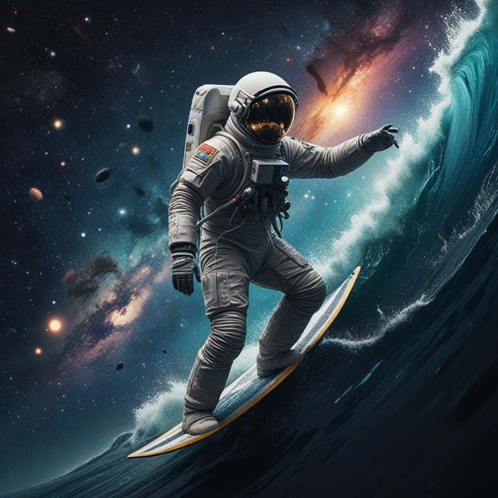 Surfing the Stars  by @DarK StaR
