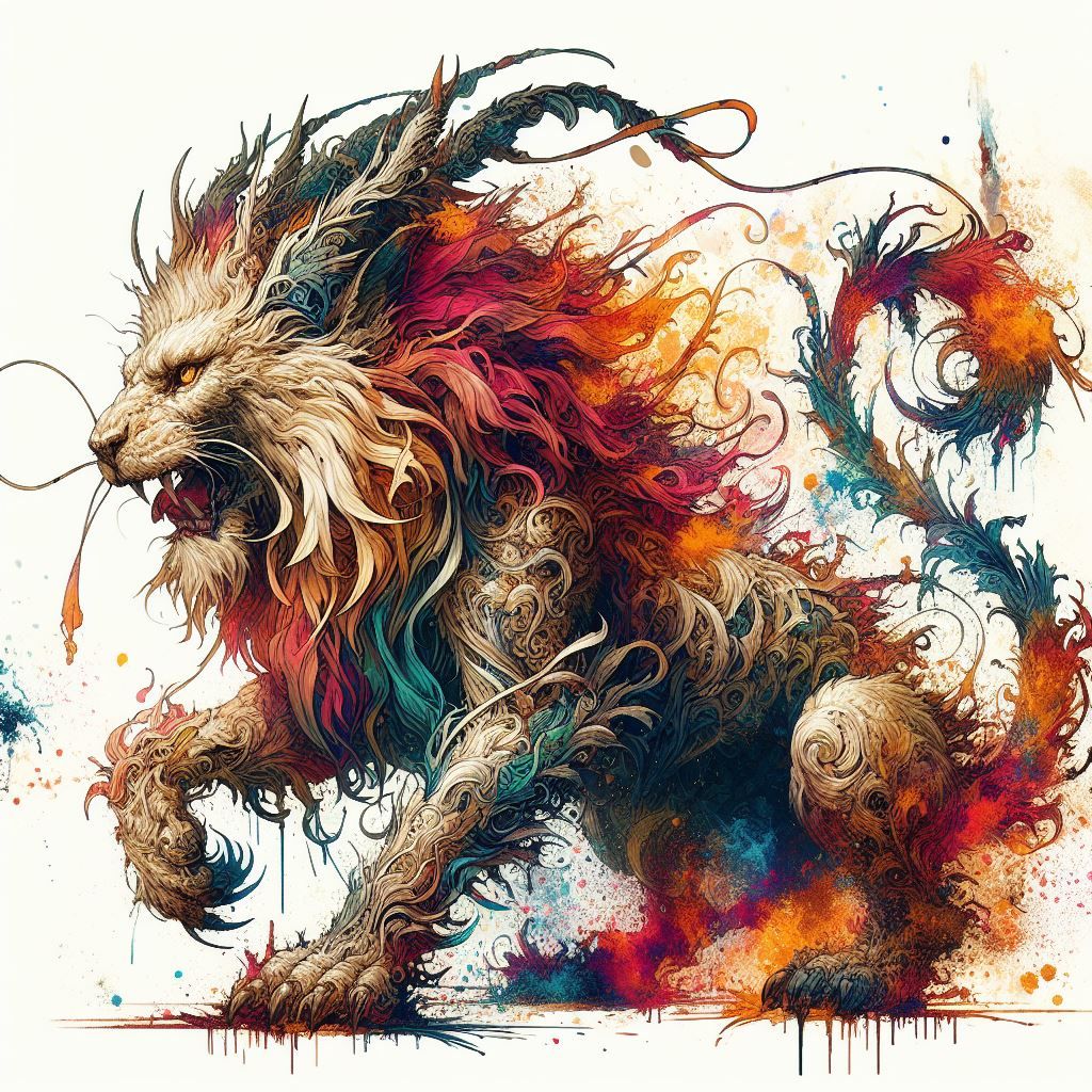 Manticore graffiti art