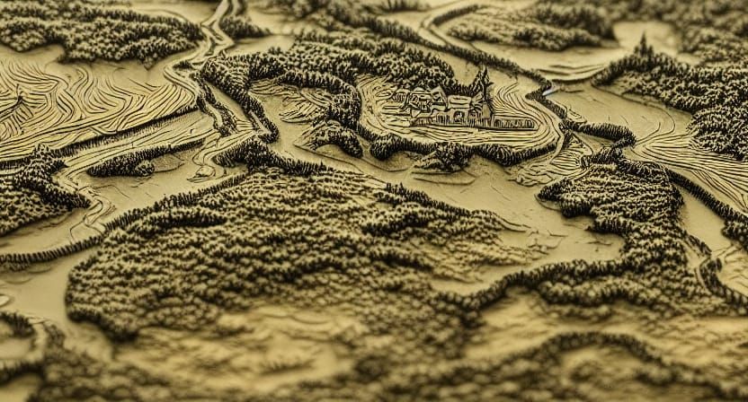 highly detailed and intricate landscape