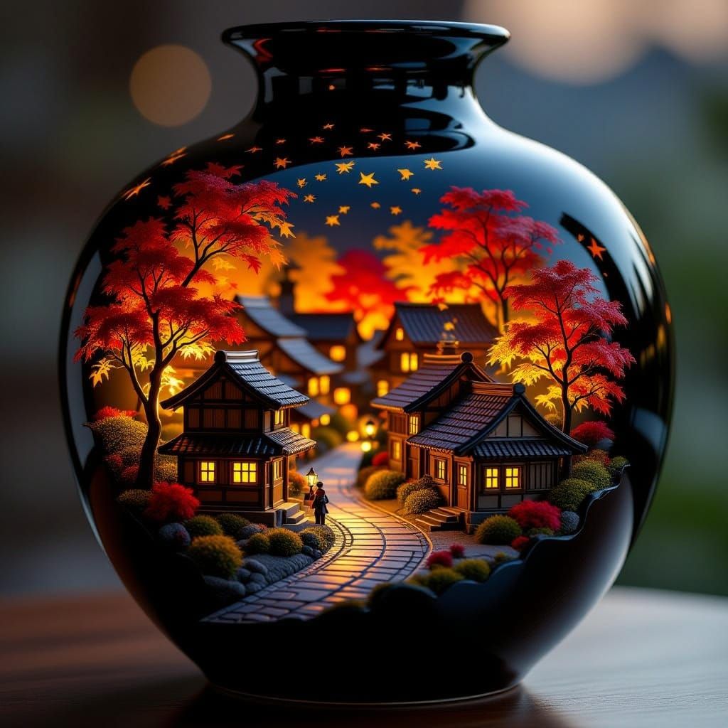 Lacquered Vase   by @AlfredStephen