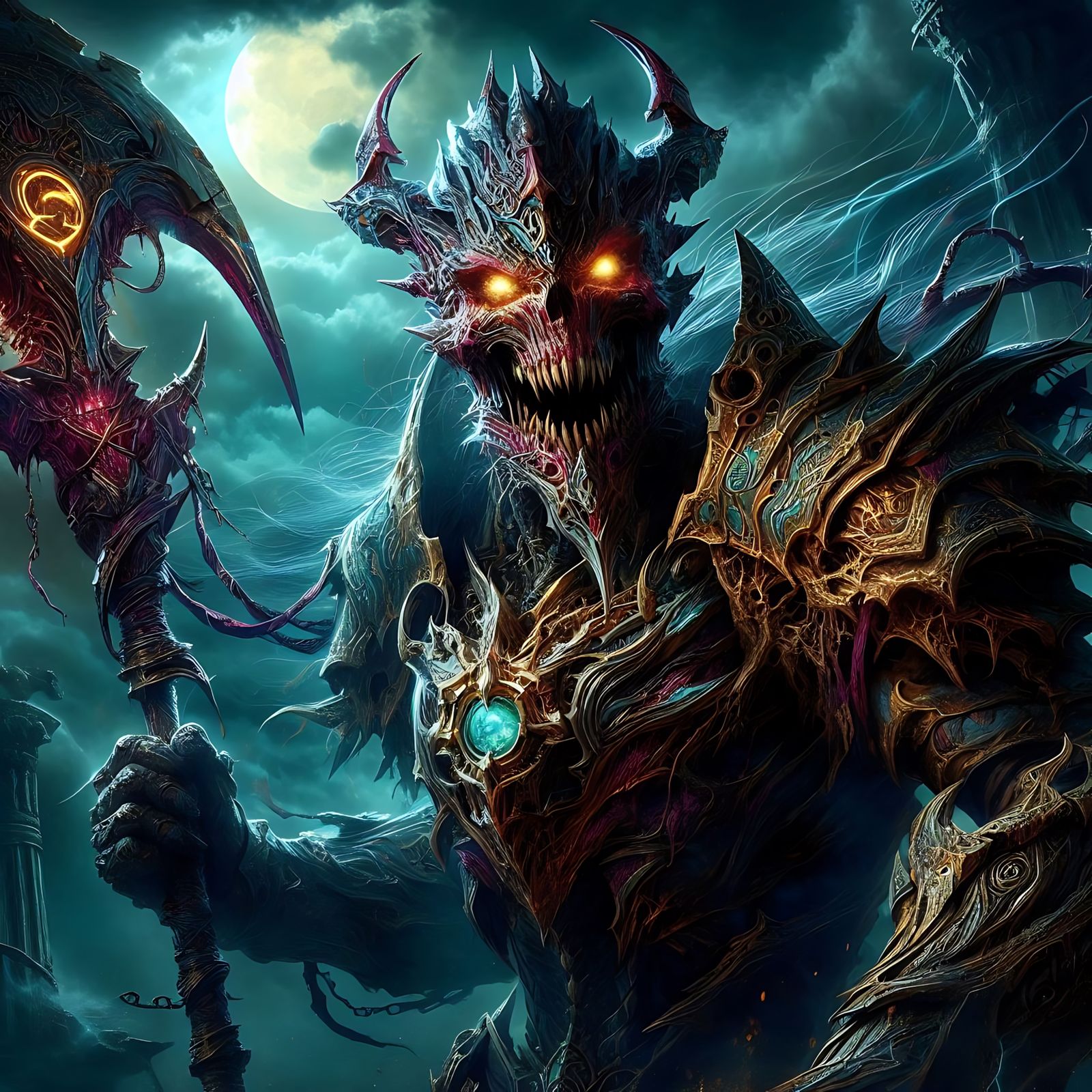 Grotesque Demonic Knight