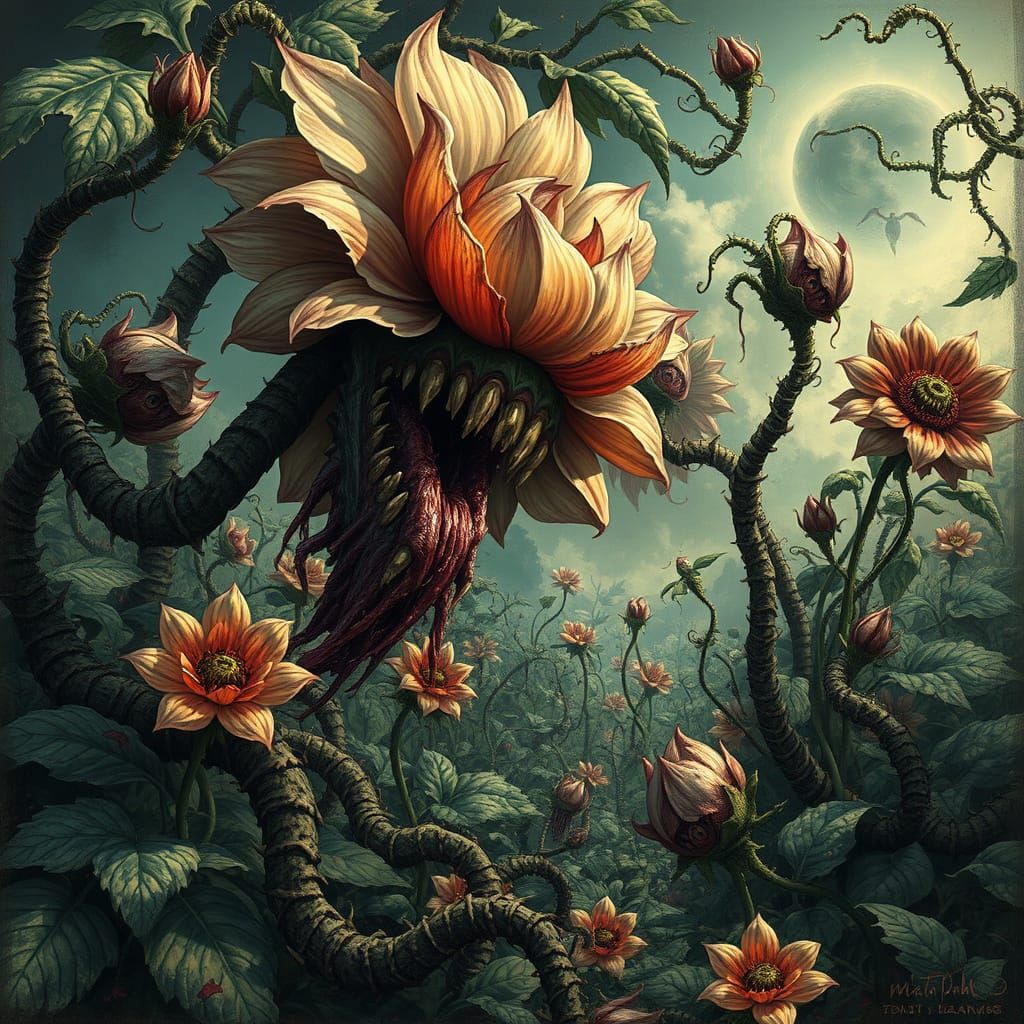 Creepy Garden 1  by @Michelle Michaels aka Mickey