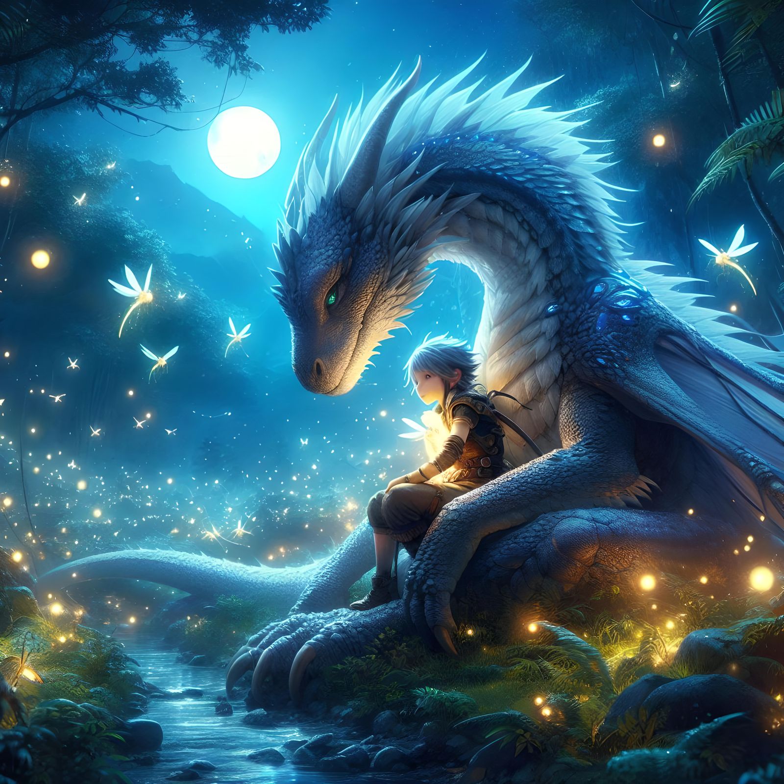 Une jeune cavalière de dragon