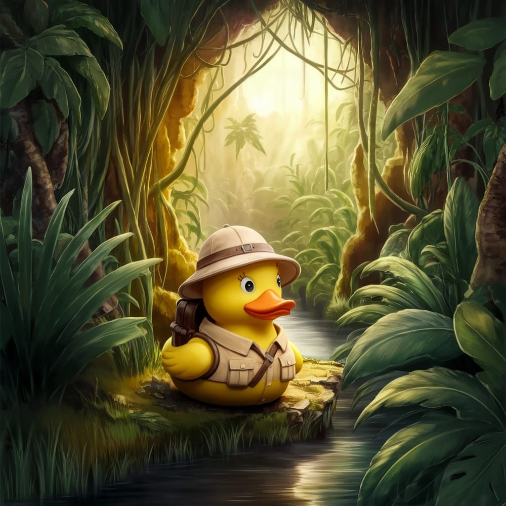 Adventure Duck  by @Cricket