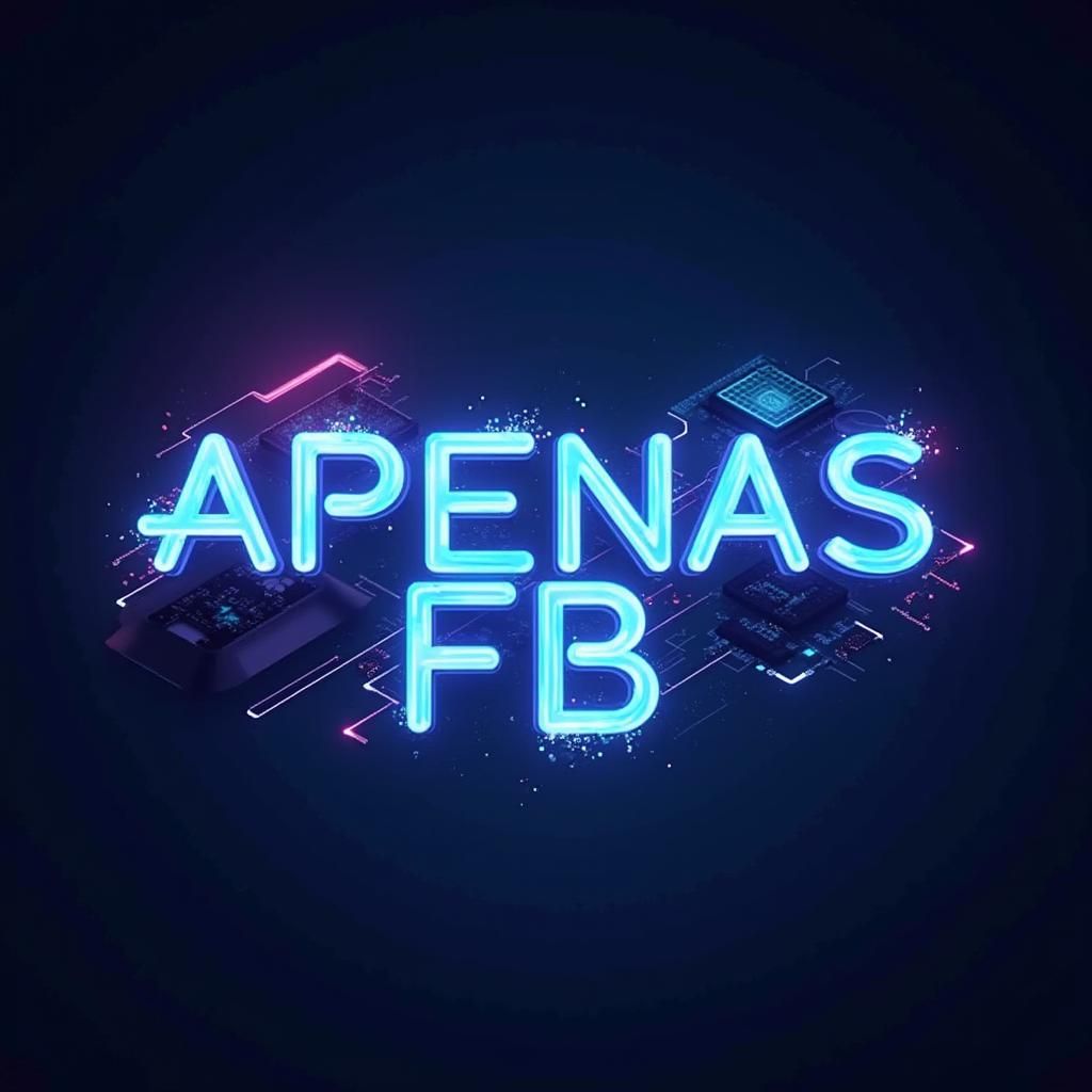 faça uma logo com o nome " APENAS FB " , de forma que pareça...