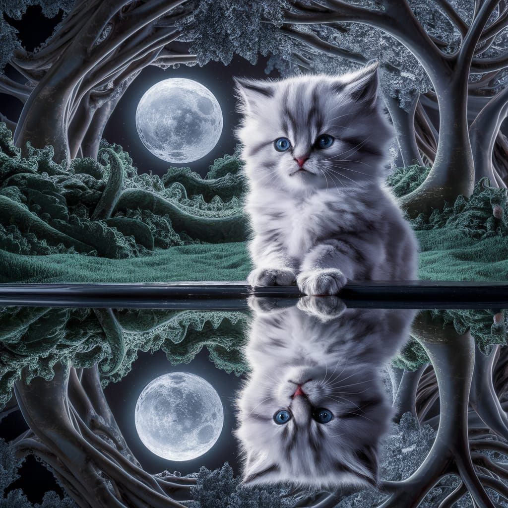 by the light of the moon