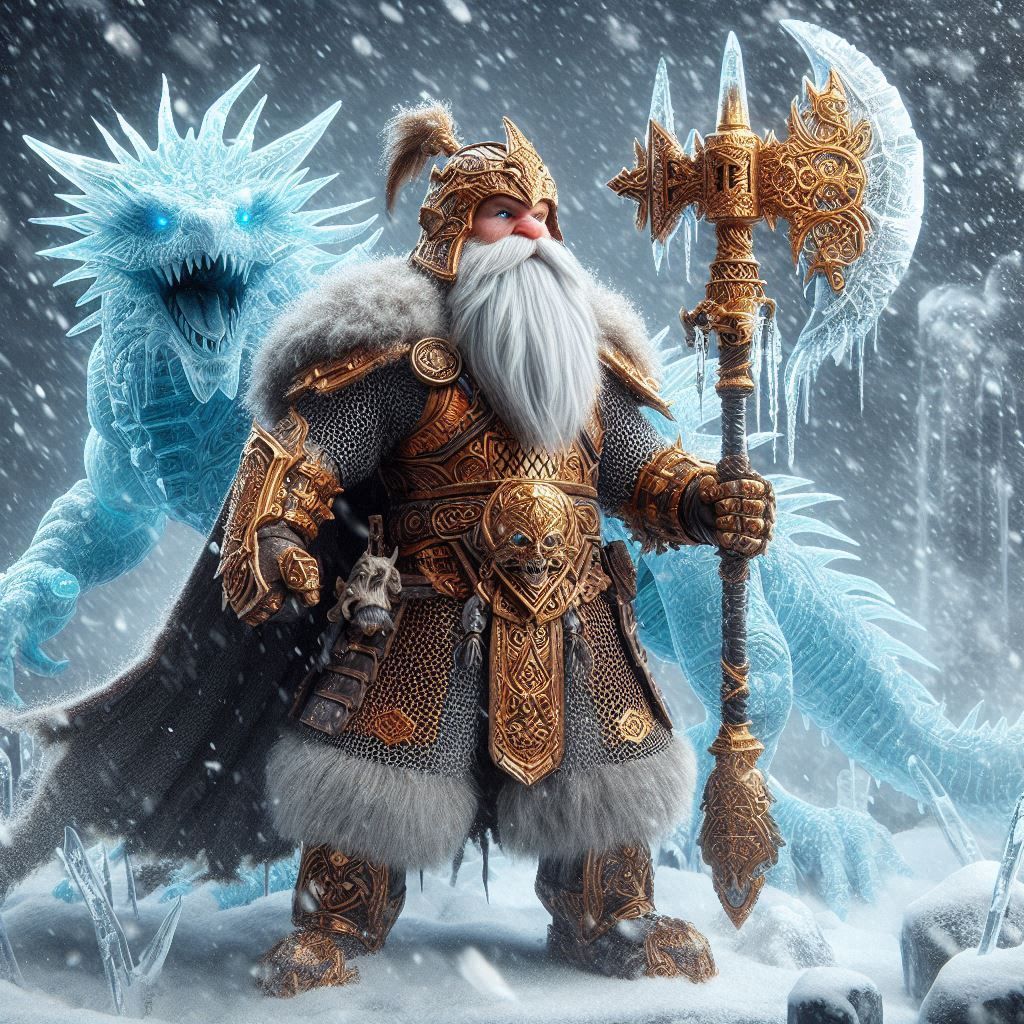 Dwarf and spectral white dragon