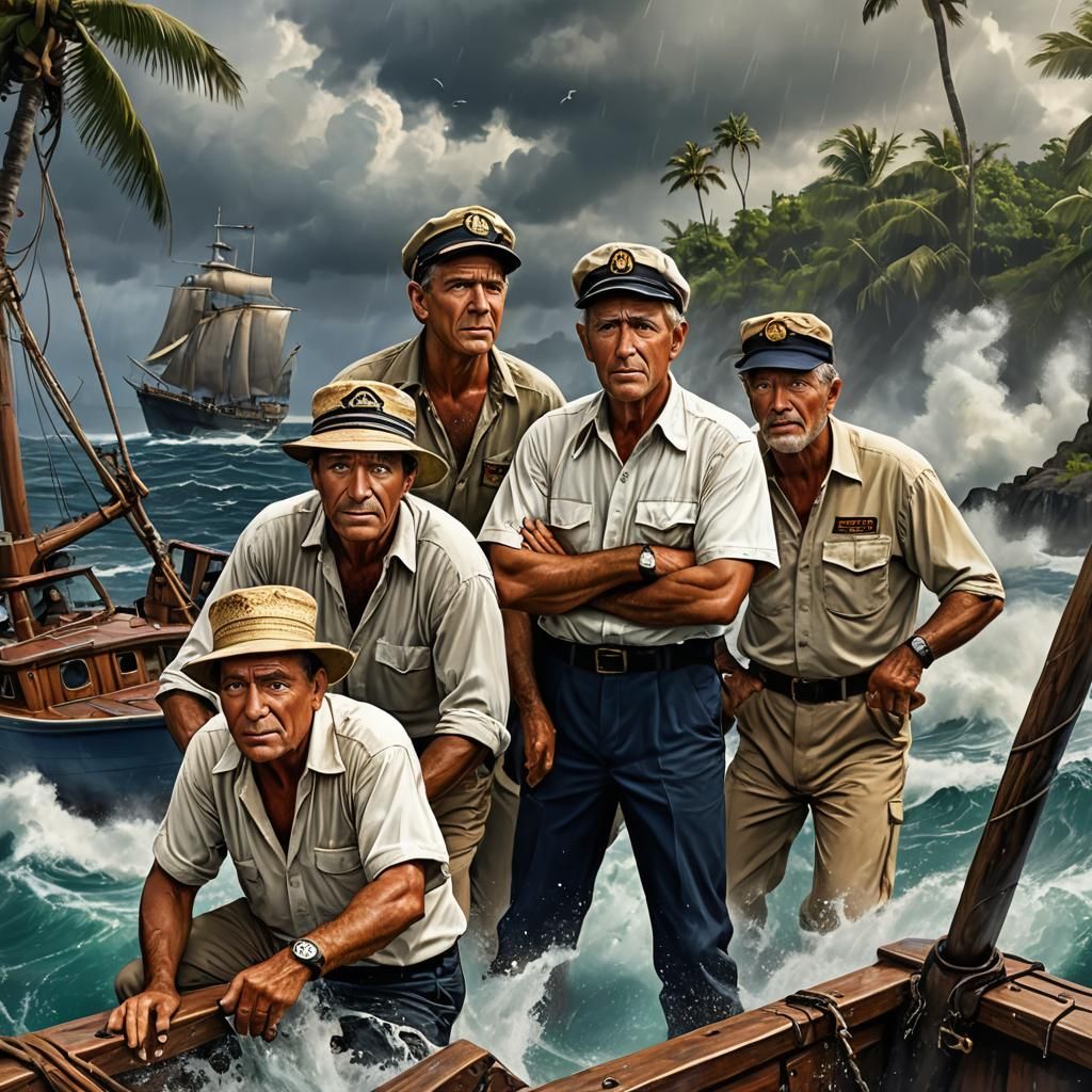 Gilligan's Island. The Skipper. The Professor. The two-man c...