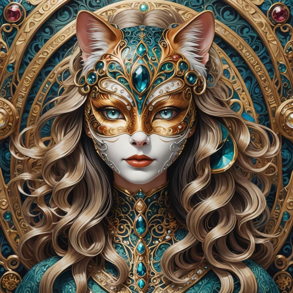 Cat Mask v1 - AI Generated Artwork - NightCafe Creator