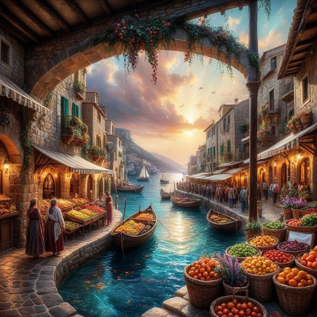 Sunken Ruins in Mediterranean Sea 🏛️🐠