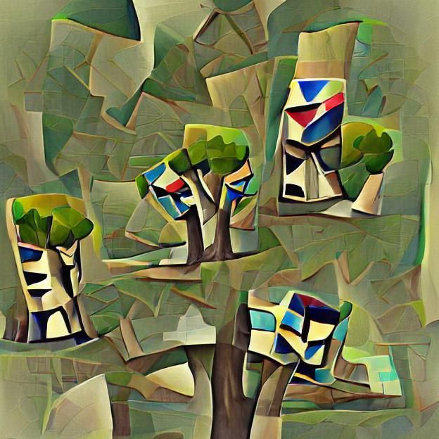 Cubism trees