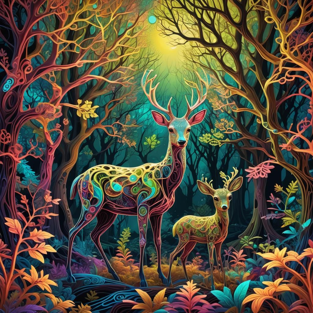 The Magical Woodlands.  by @Omimimo