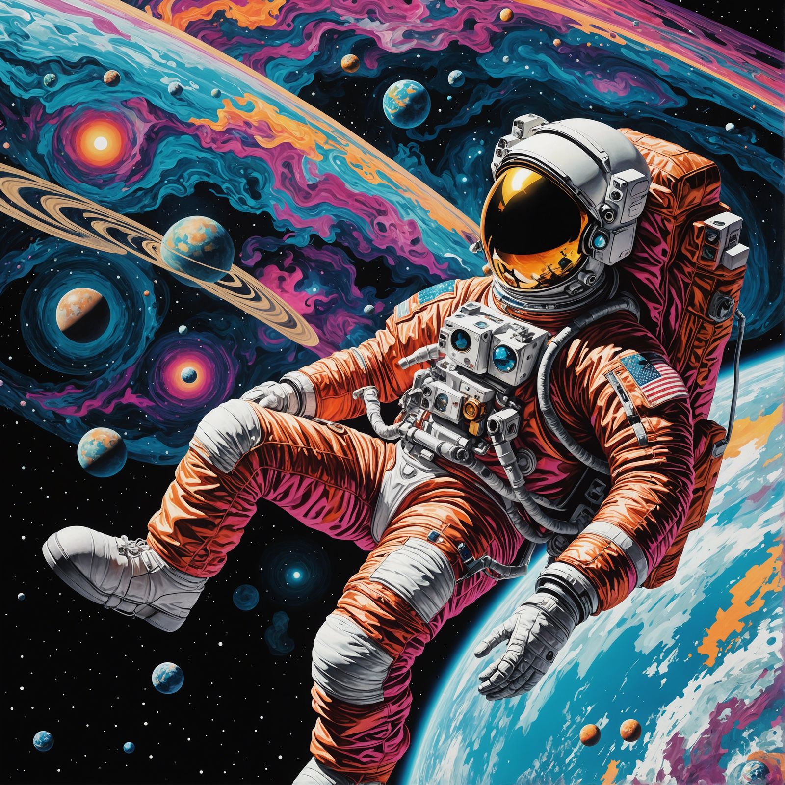 Pop art, intricate and infinitely complex details inspired b...