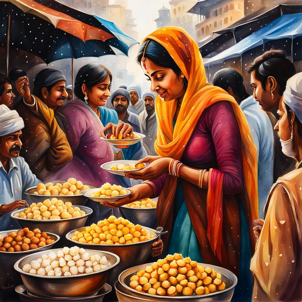 Selling laddoos