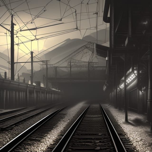 Trains By G. Dore - Ai Generated Artwork - Nightcafe Creator