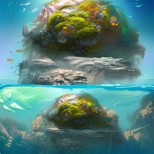 Ocean Reef Inside a Bubble: Detailed Concept Art