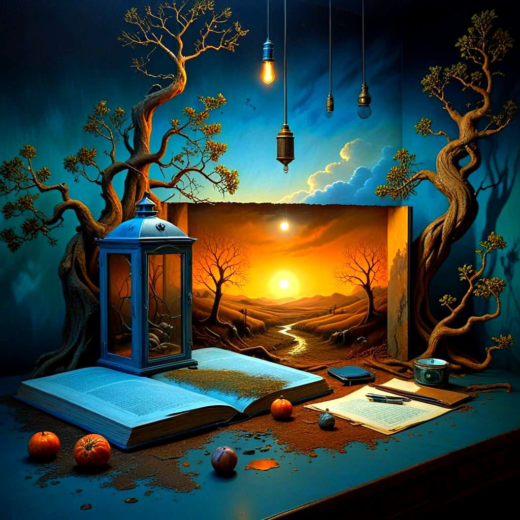 Surreal Eldritch Landscapes in Deep Dark Shadows