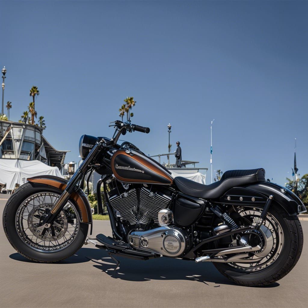 Vintage 70's style harley Davidson