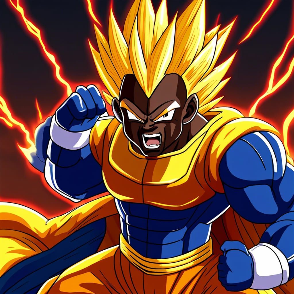 Kevin Hart as super Saiyan 4 Vegeta