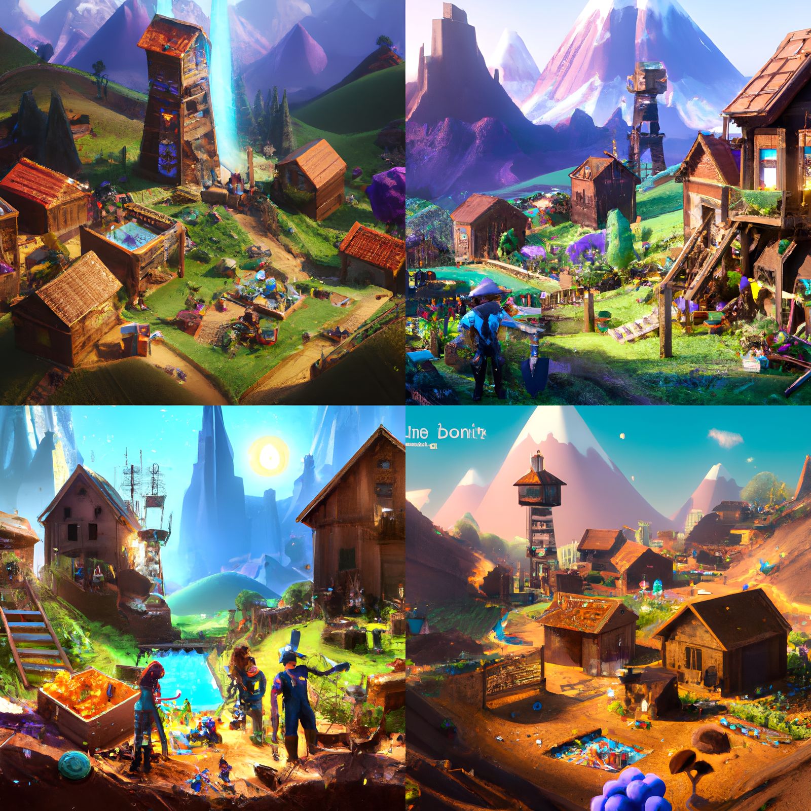 Stardew Valley mining,  detailed matte painting, deep color,...