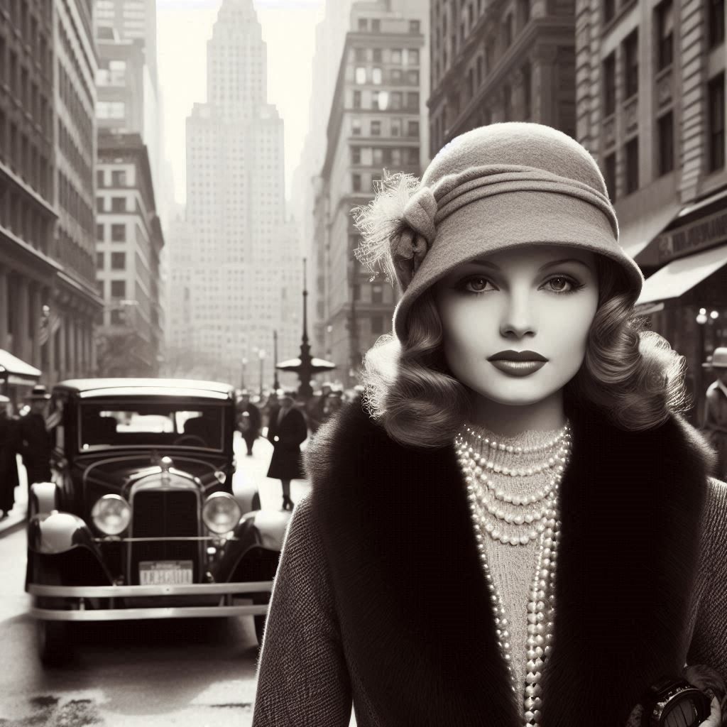 A woman in 1930s NYC