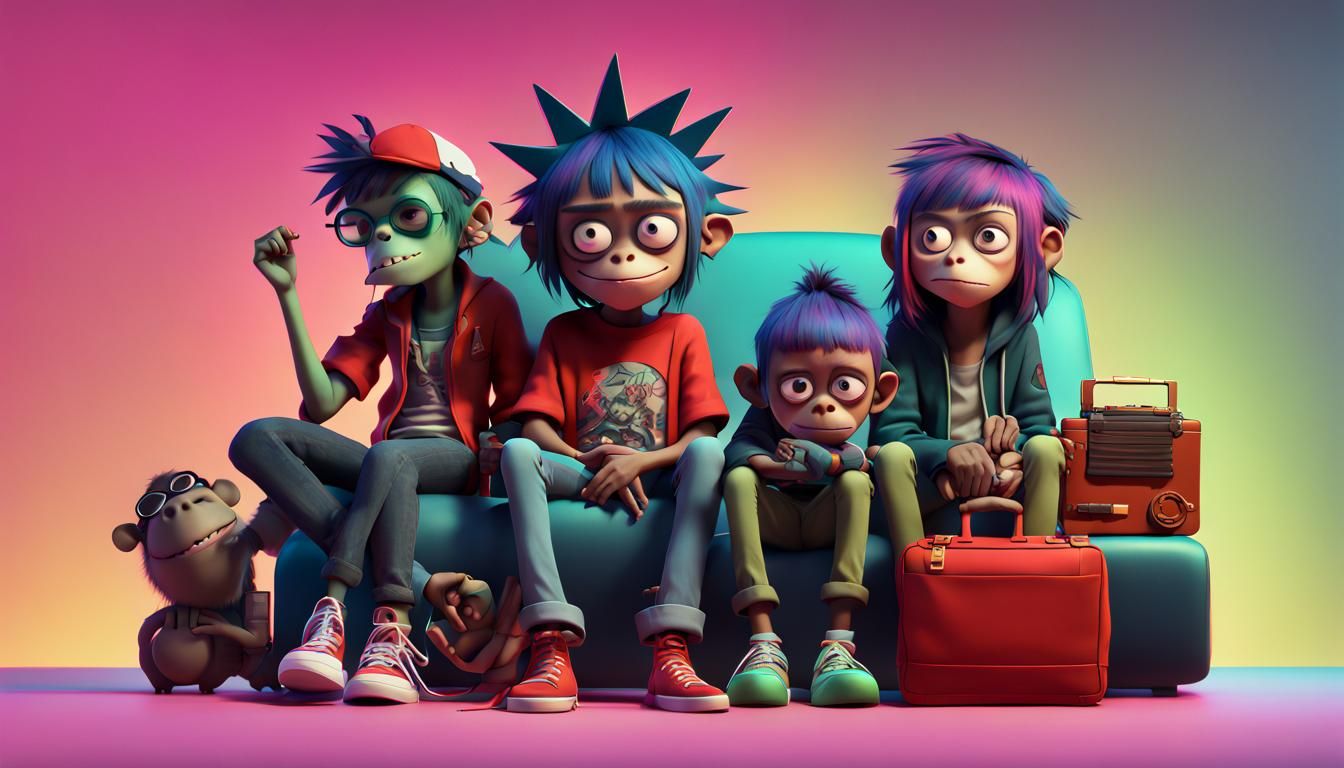 Gorillaz - AI Generated Artwork - NightCafe Creator