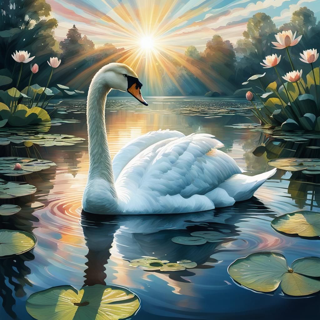 Swan  by @Nanou the only real one