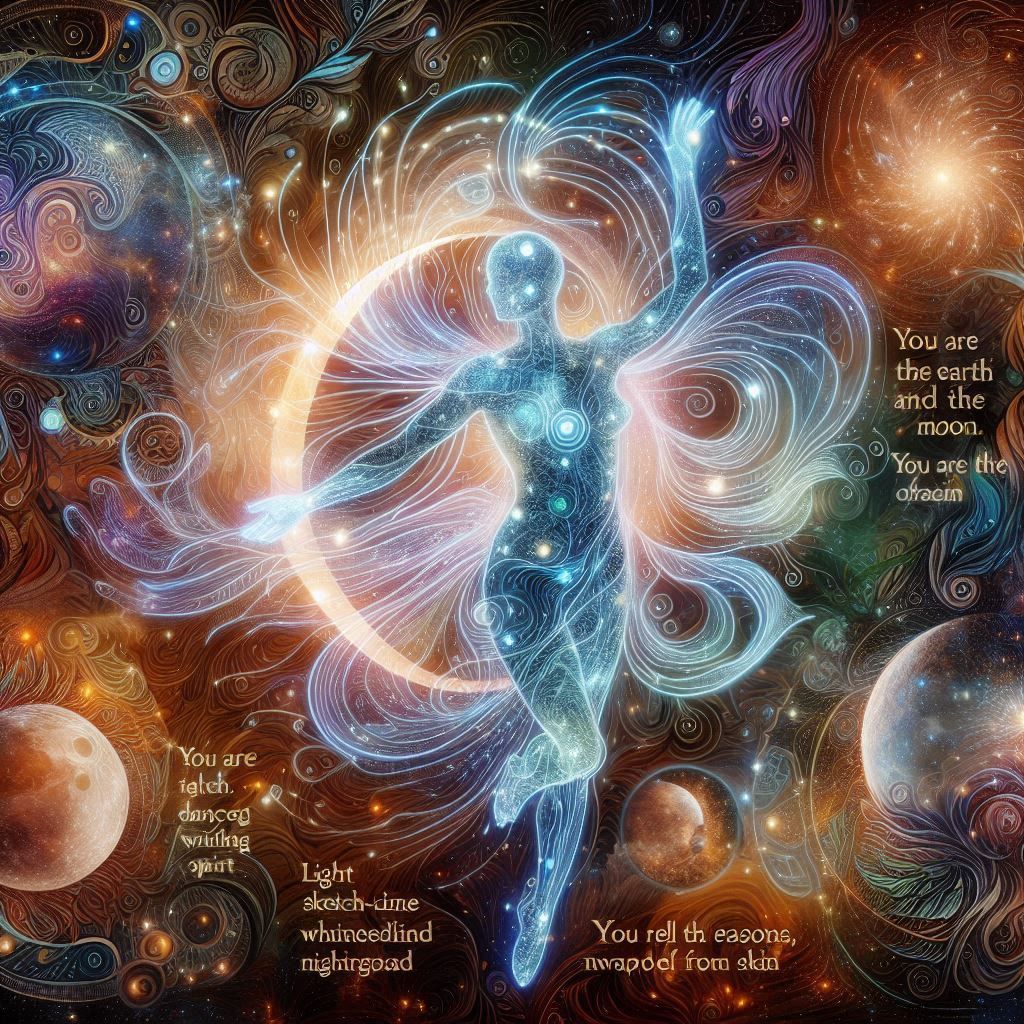 You are the Earth and the Moon.You are all the seasons