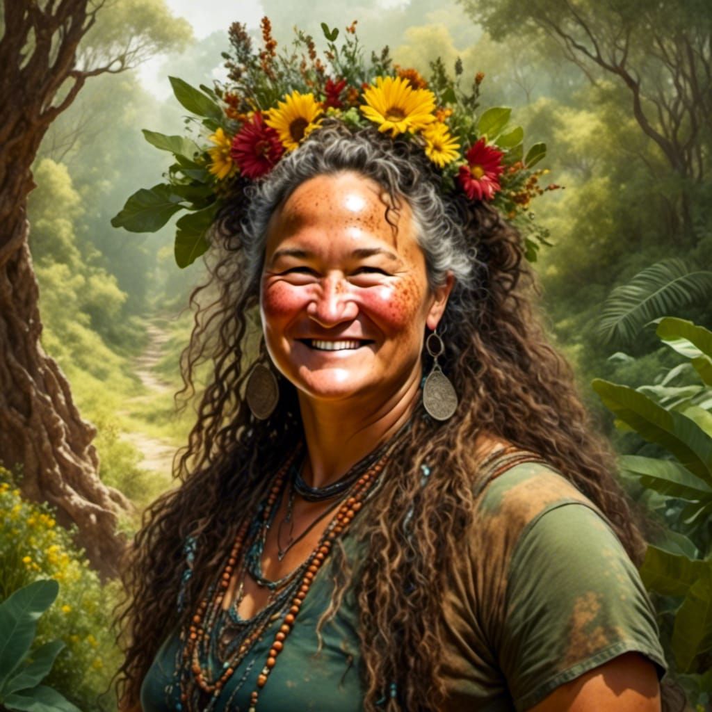  <lora:IndigenousWoman:1.0> Life finds a way