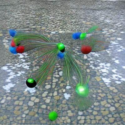 Virtual particle generation between nodes