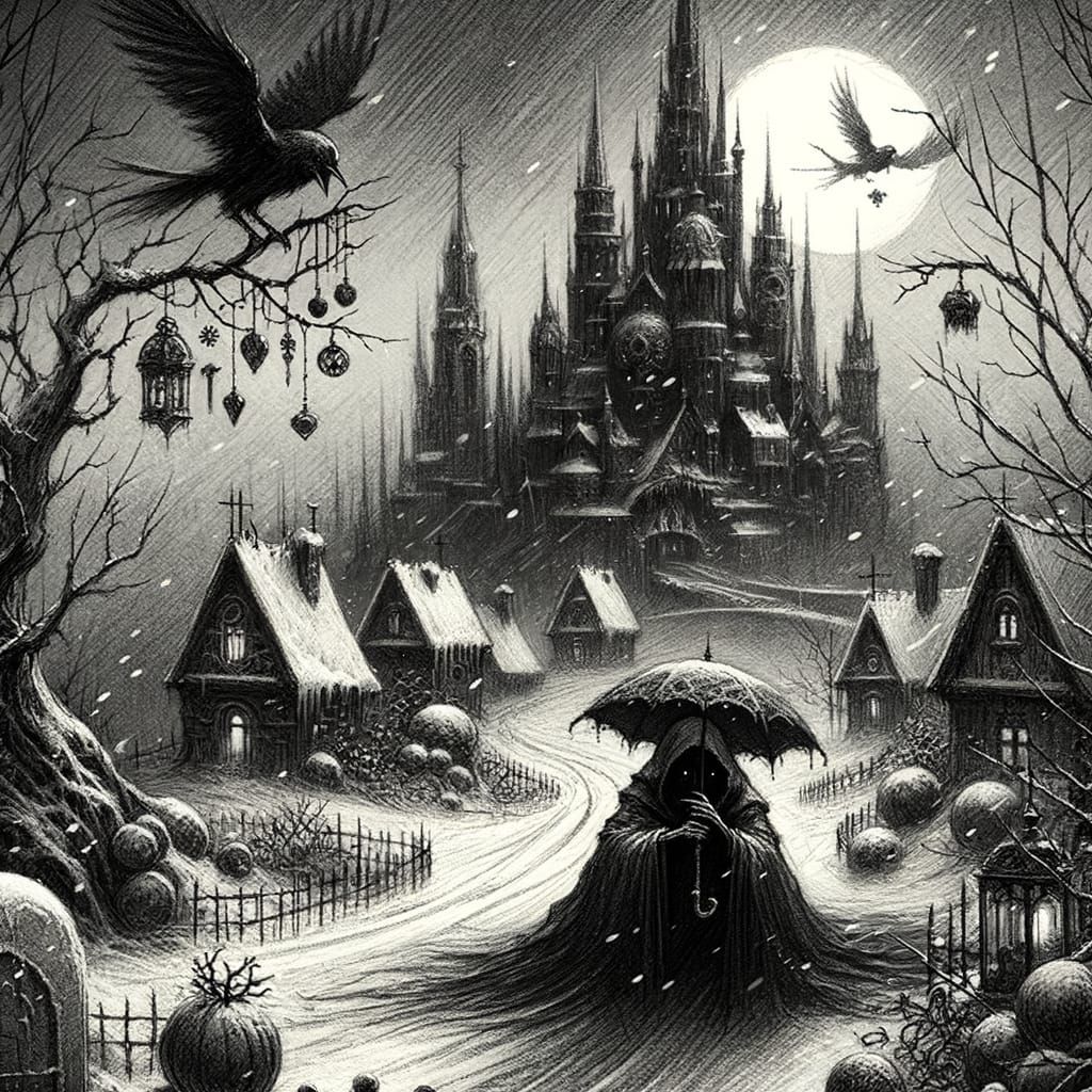 remercier, thankful, winter time, Tim Burton  by @Caroline