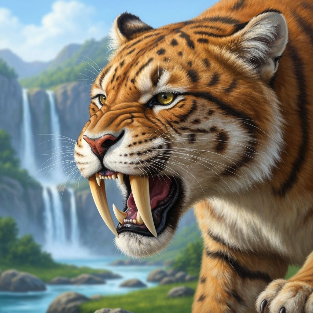 A saber-toothed cat  by @Neverland