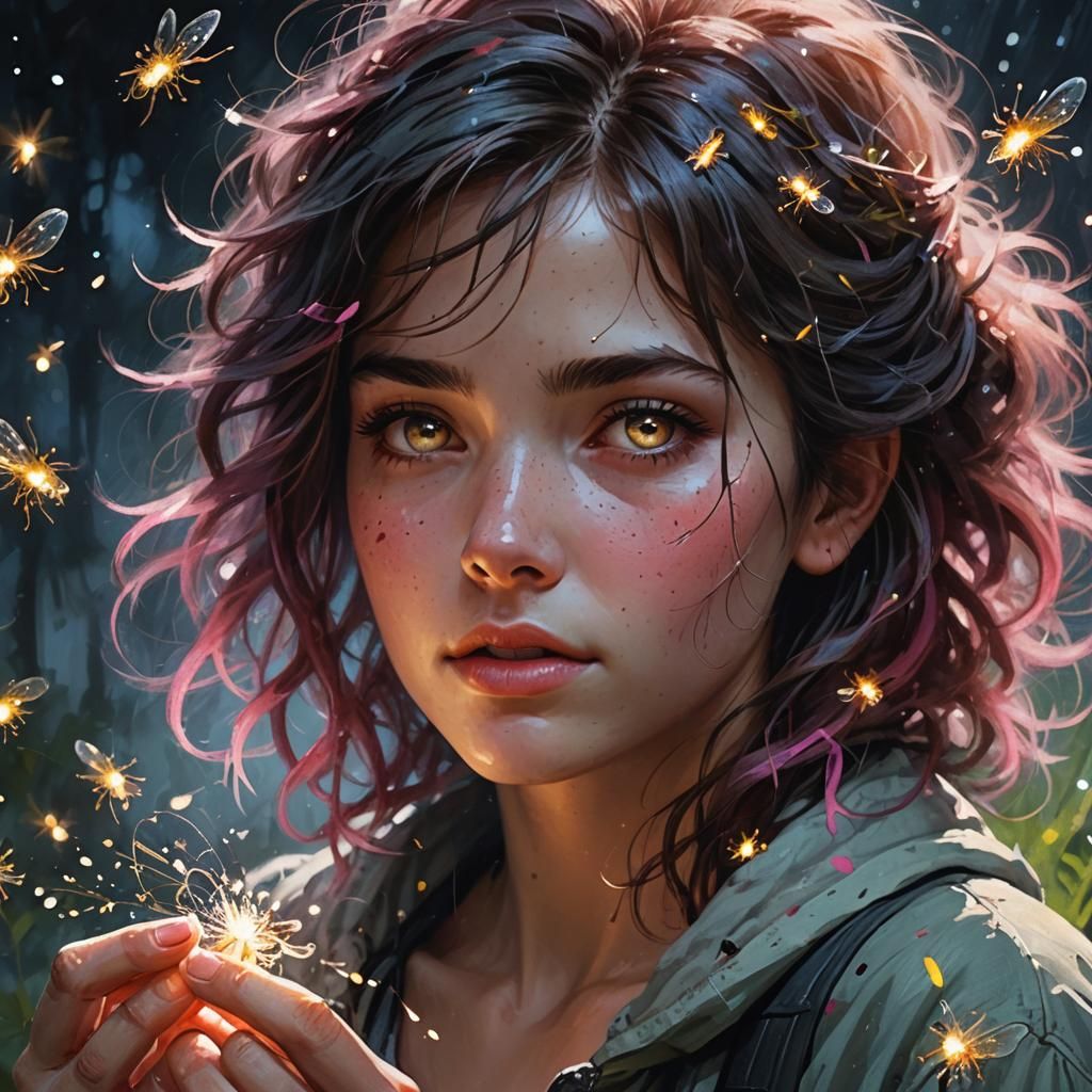 Fireflies at Night