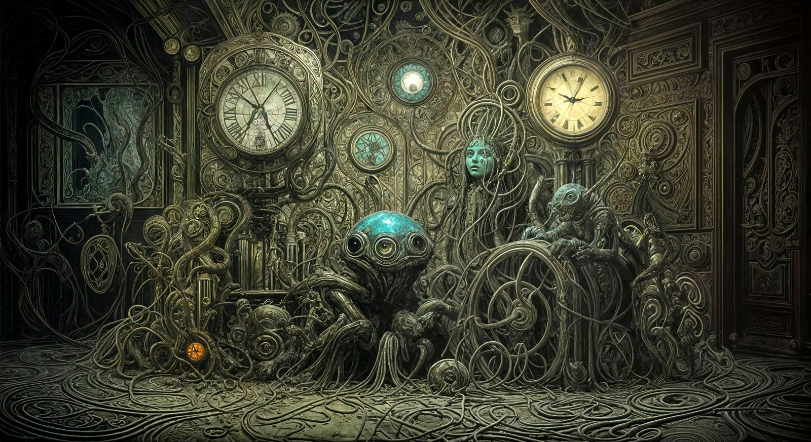 A BELLMER DOLL MEETING WITH LYNCH, GIGER AND THE BROTHERS QUAY AI