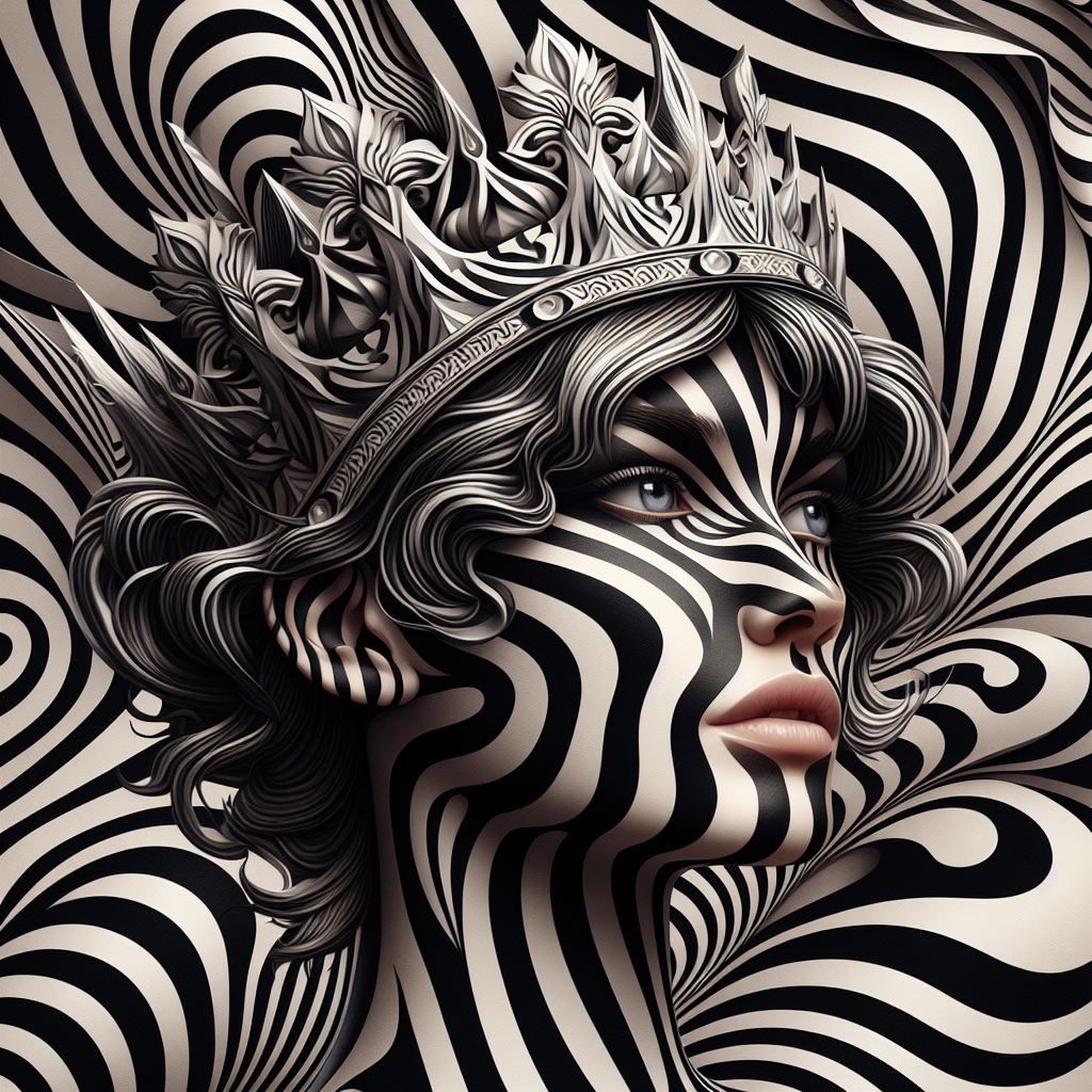 Op Art Queen  👑 D3