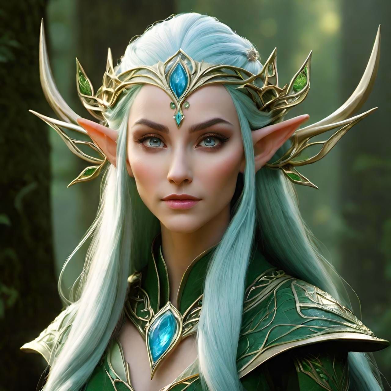 elegant elven queen creation