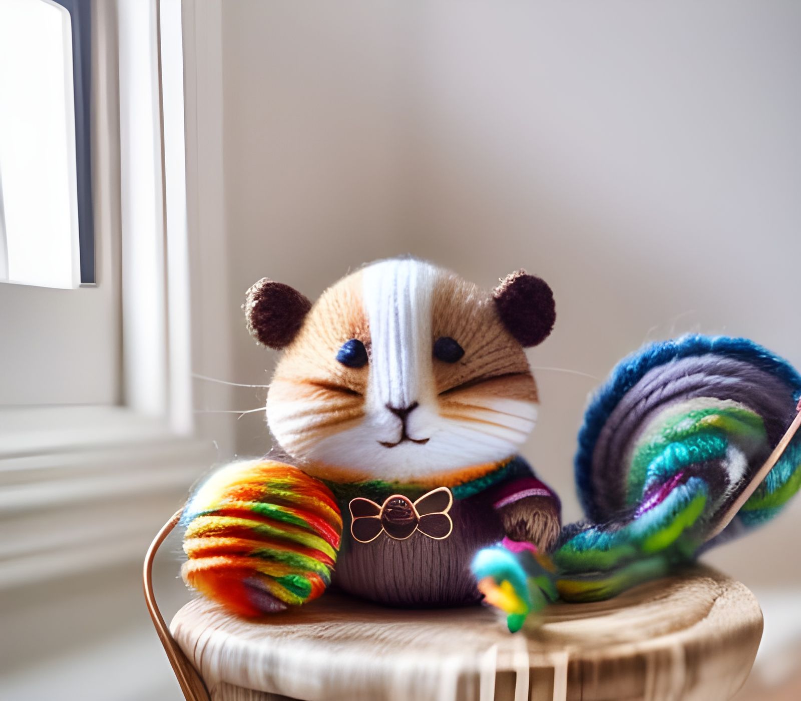 “Chipmunk made from YARN”