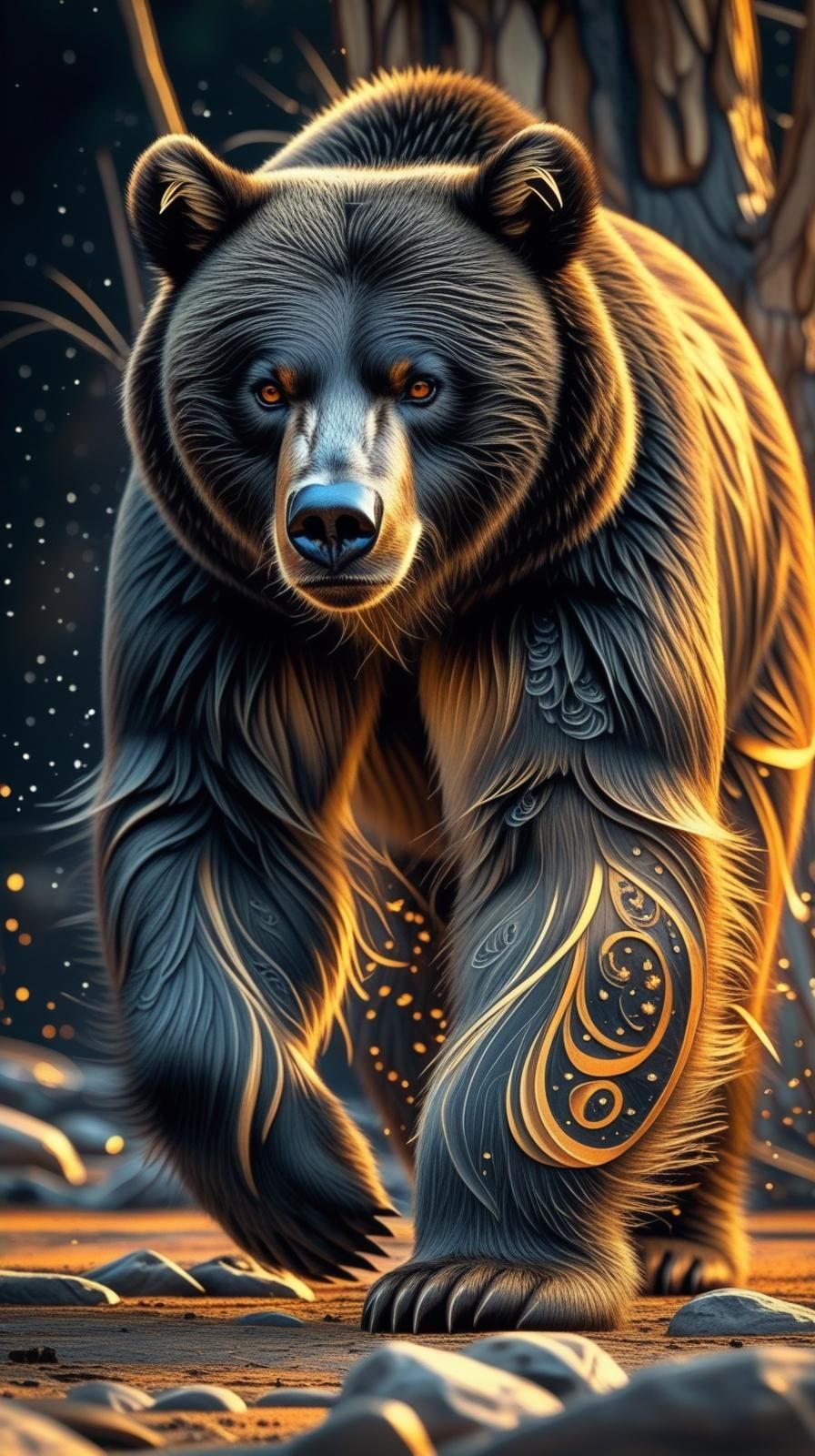 Gold Fur – Forest Blur