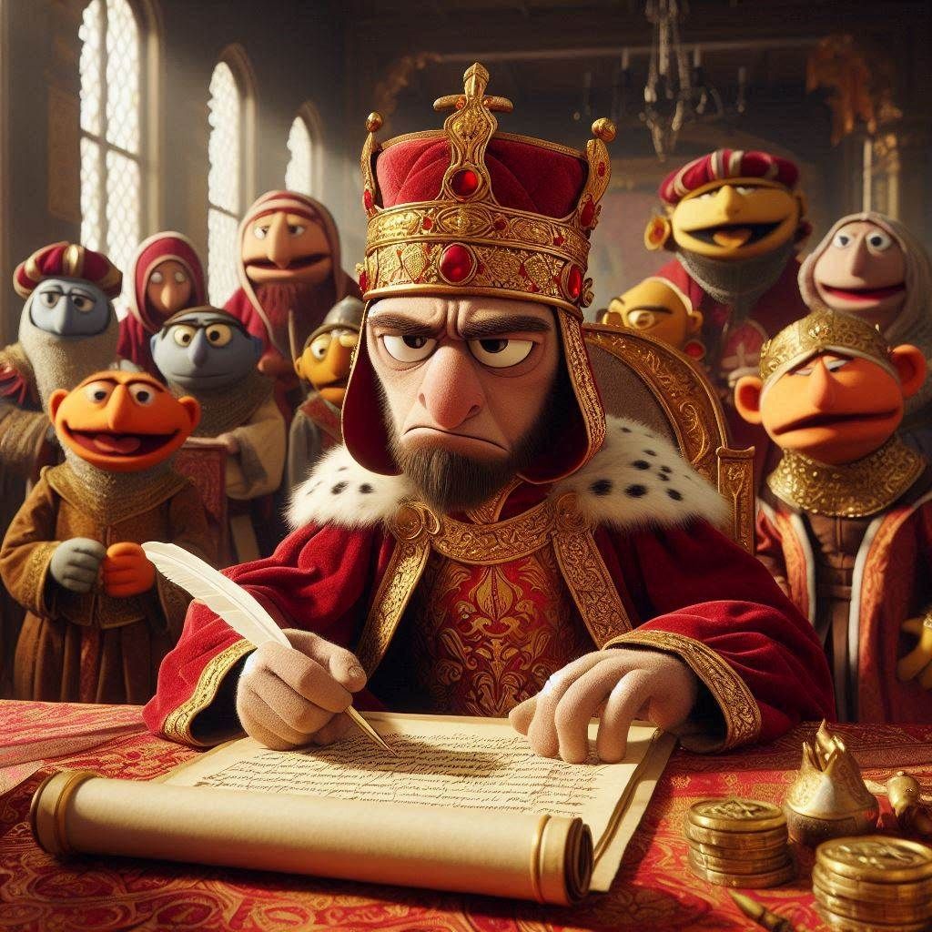 Muppets at the signing of the Magna Carta