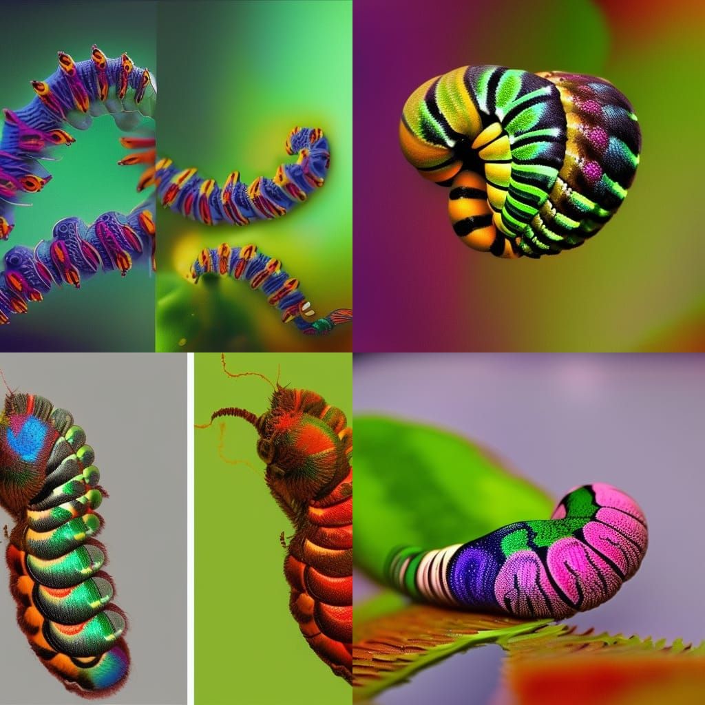 Imagine a world where caterpillars have the ability to change colors as ...