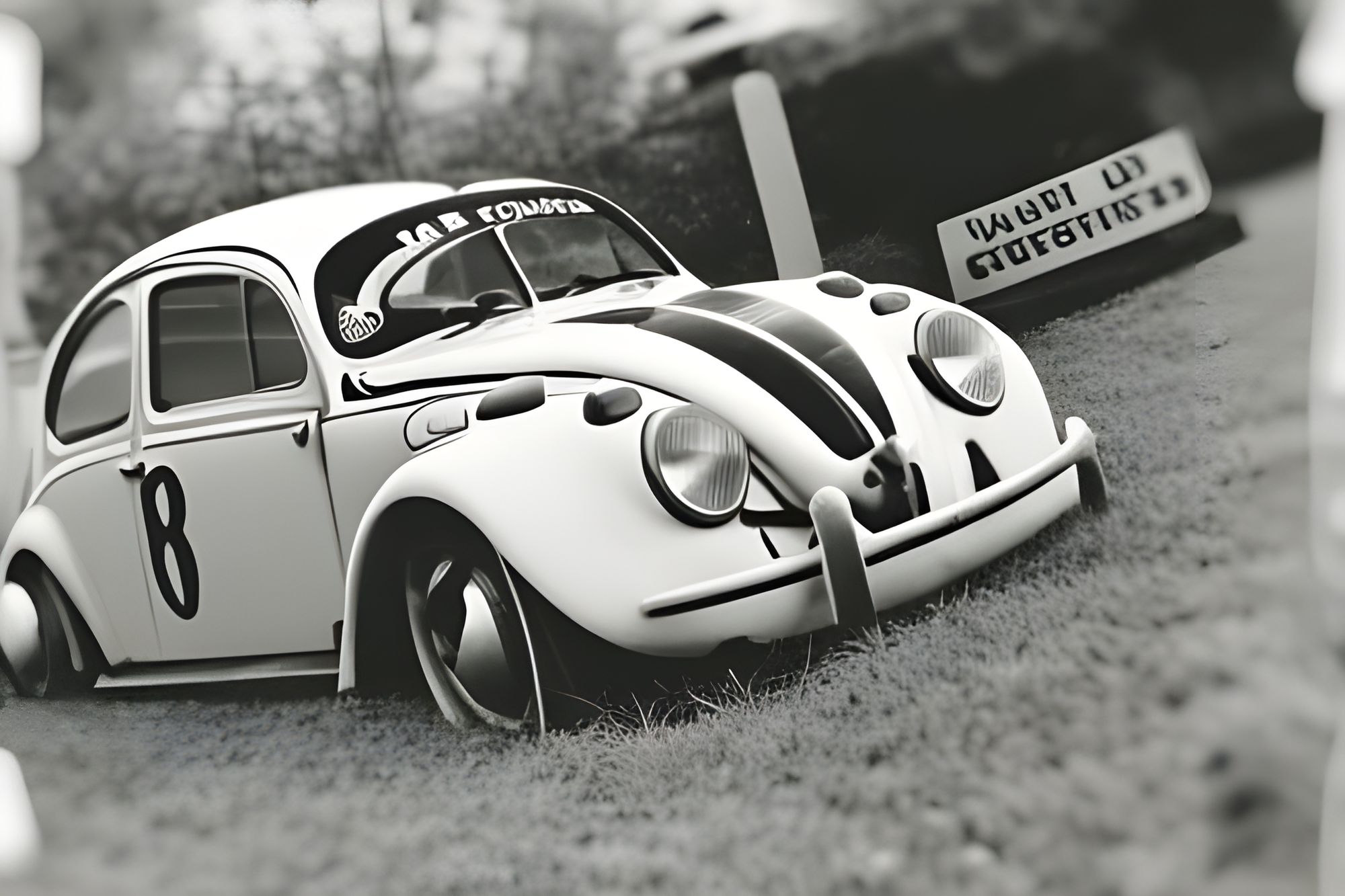 Custom Herbie Vintage Look 53 Car Race Number Graphic Sticker By  Brendajackson - Artistshot