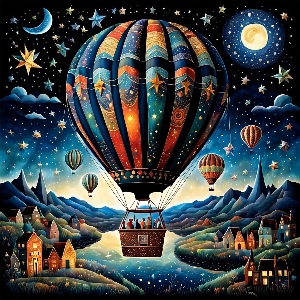 Hot air balloon   by @avionesplateados 