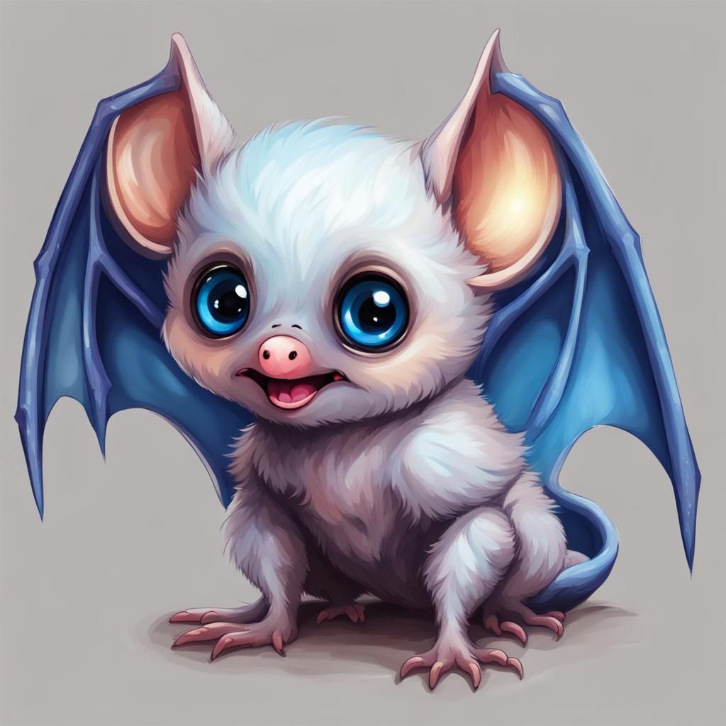 a cute baby bat - AI Generated Artwork - NightCafe Creator