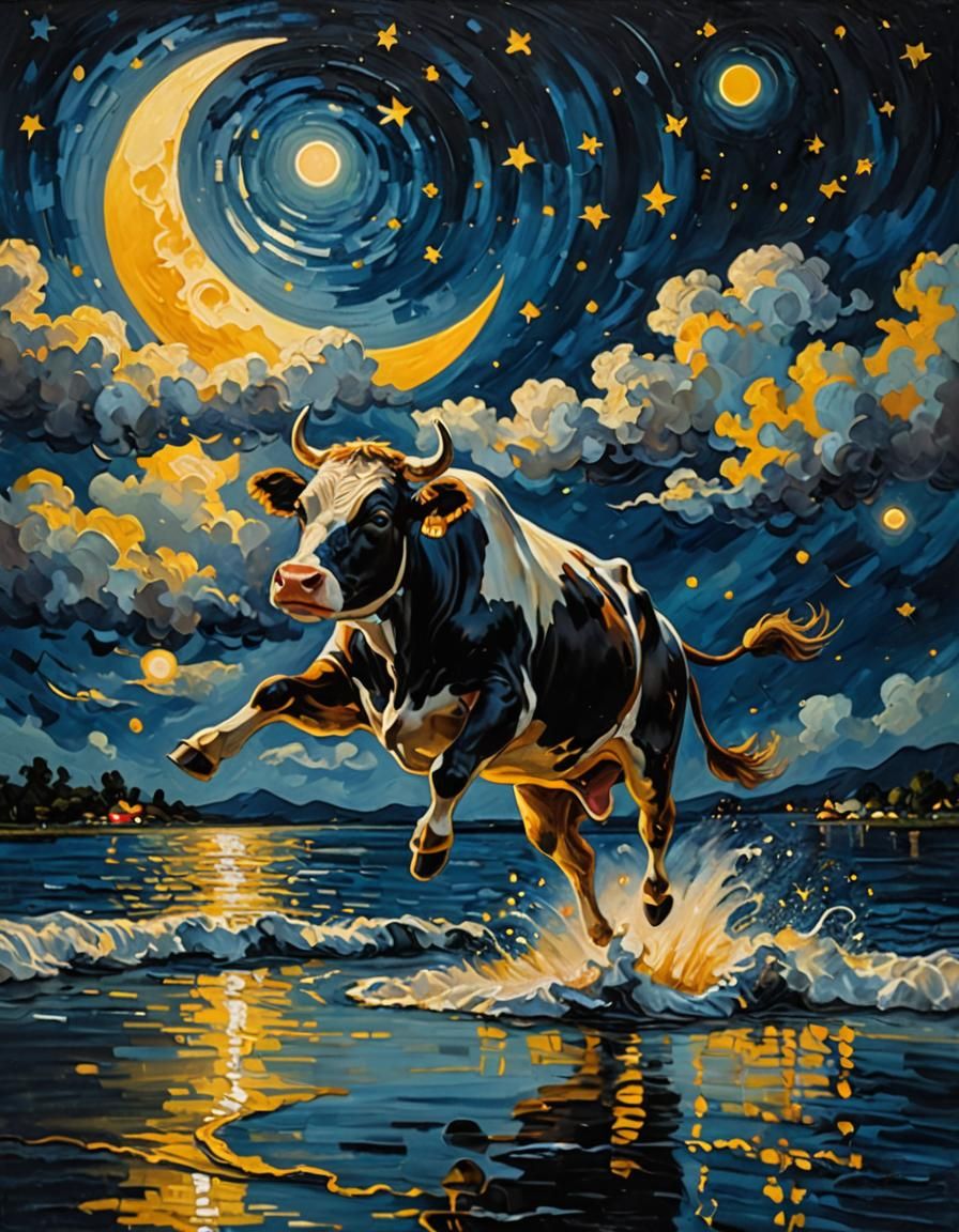 Bessy Enjoying the Starry Night